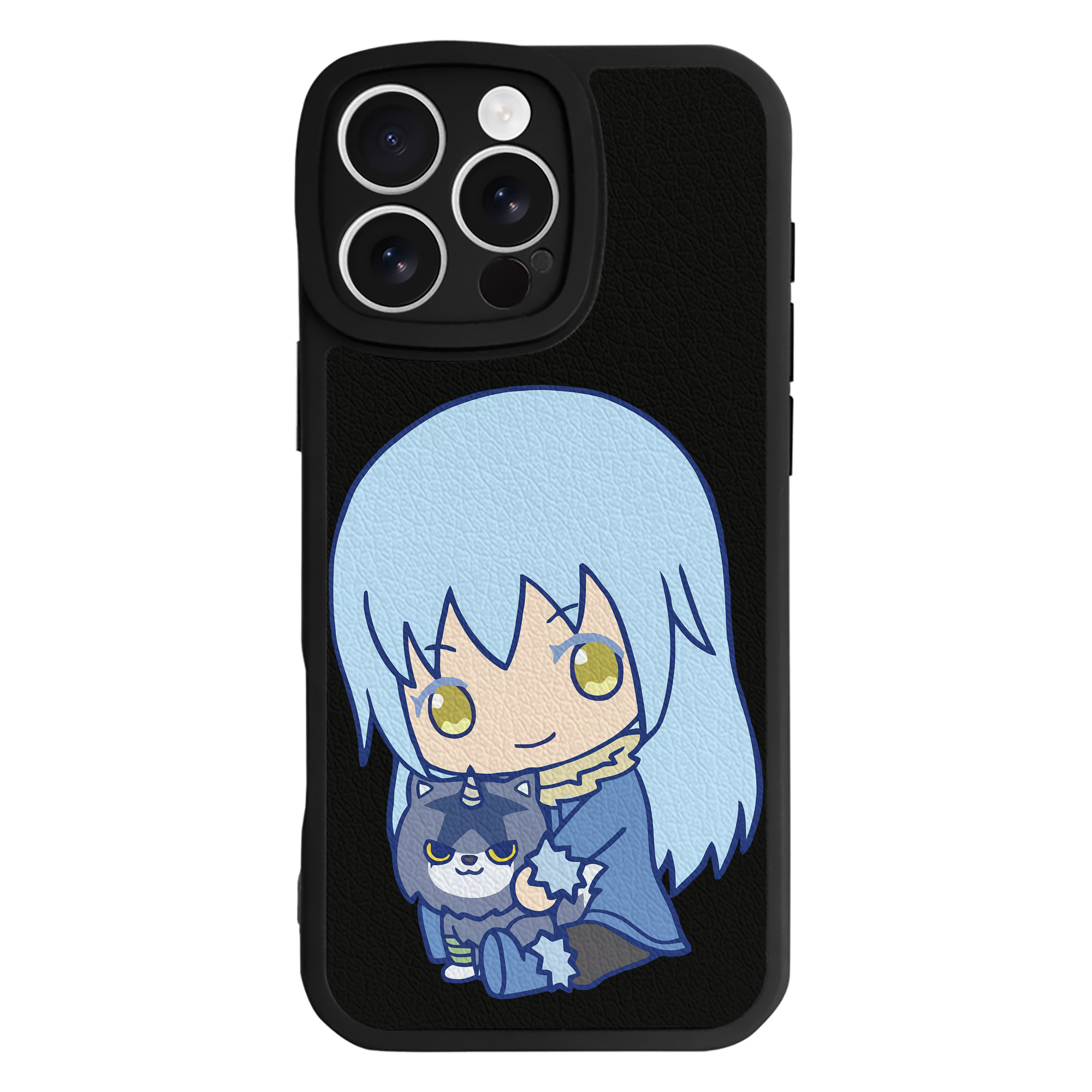 （画像用） 転スラ Regarding Reincarnated to Slime 【iPhone 16シリーズ対応】シリコンスマホケース（レザー調） 材質：シリコン